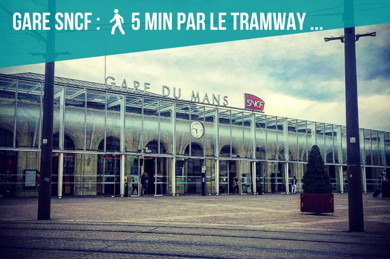 Appartement Tramway 8 JAURES Cosy proche gare à Le Mans Extérieur photo